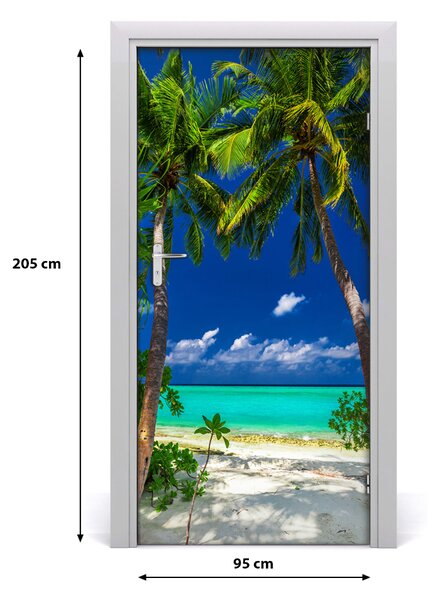 Fototapeta na dvere samolepiace tripická pláž 95x205 cm