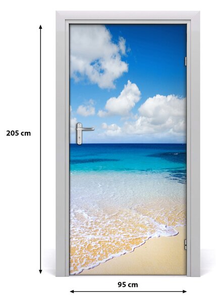 Fototapeta na dvere samolepiace tropická pláž 95x205 cm