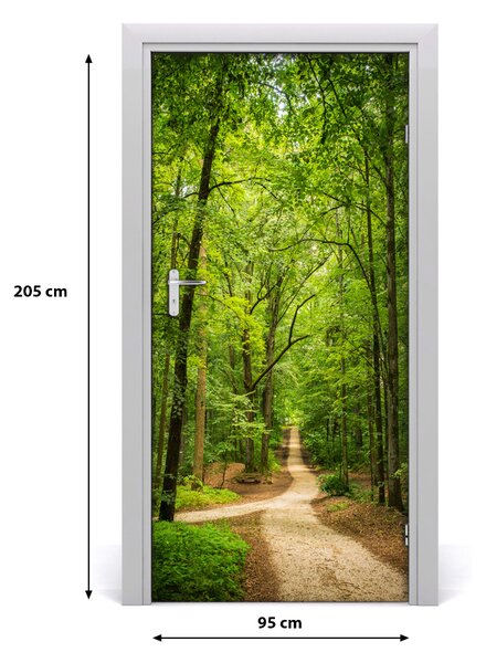 Fototapeta na dvere samolepiace chodník v lese 95x205 cm