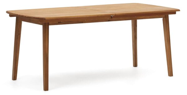 MUZZA Záhradný rozkladací stôl ahnian 180 (240) x 90 cm prírodný
