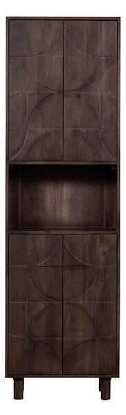 MUZZA Kabinet wardo 60 x 200 cm tmavo hnedá