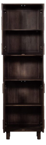 MUZZA Kabinet wardo 60 x 200 cm tmavo hnedá