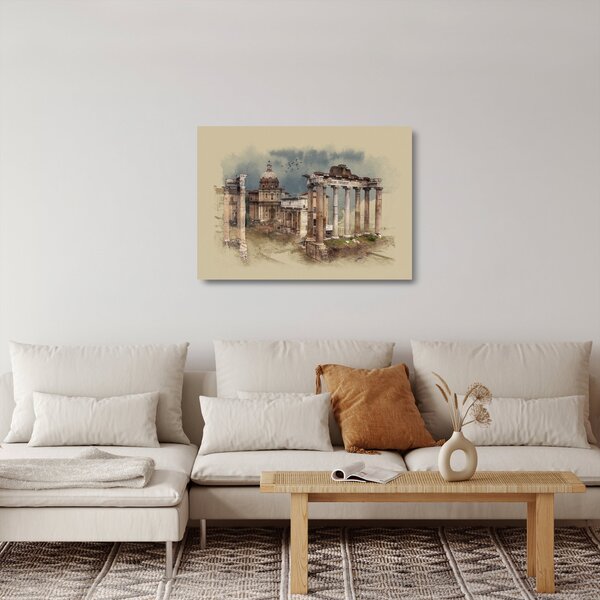 Sklenený obraz - Forum Romanum, Rím, Taliansko (70x50 cm)