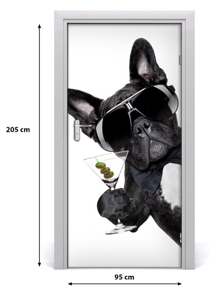 Samolepiace fototapety na dvere Piezo z martini 95x205 cm
