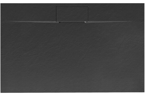 Rea Bazalt Long, SMC obdĺžniková sprchová vanička 100x80 cm, čierna, REA-K3323