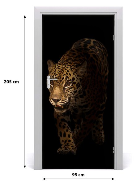 Samolepiace fototapety na dvere jaguár 95x205 cm