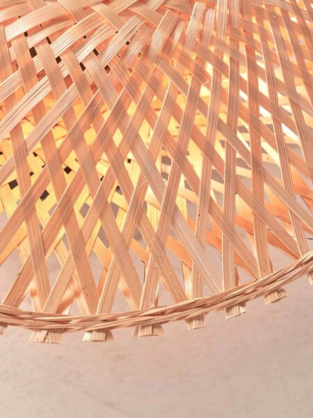 MUZZA Stropná lampa kalimantan xs 30 cm prírodná