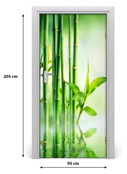 Fototapeta na dvere Bambus vo vode 95x205 cm