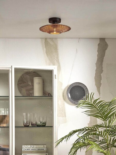 MUZZA Stropná lampa kalimantan xs 30 cm prírodná