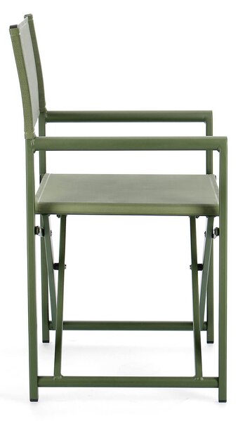 MUZZA Skladacia záhradná stolička kampa zelená