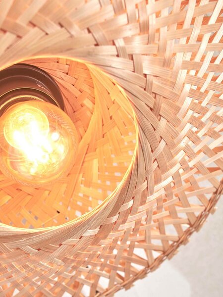 MUZZA Stropná lampa kalimantan xs 30 cm prírodná