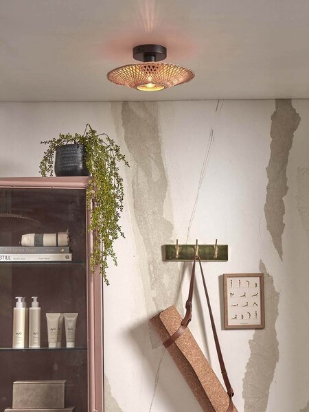 MUZZA Stropná lampa kalimantan xs 30 cm prírodná