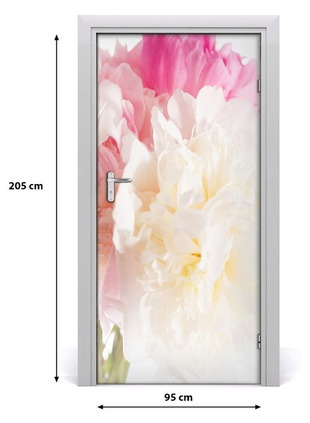 Fototapeta na dvere pivoňka 95x205 cm