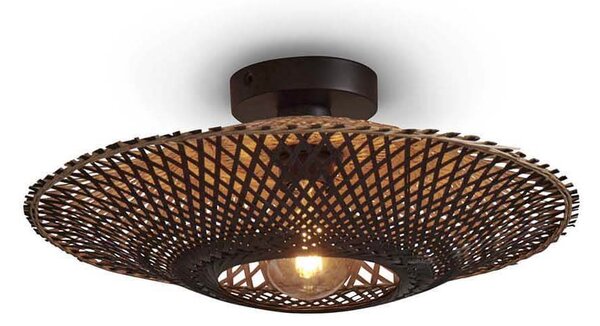 MUZZA Stropná lampa kalimantan s 44 cm čierna