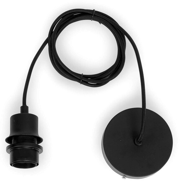 MUZZA Stropná visiaca lampa kalimantan l 87 cm čierna