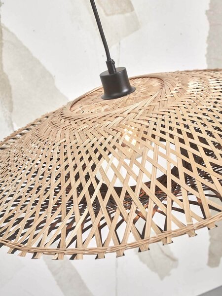 MUZZA Stropná visiaca lampa kalimantan l 87 cm čierna