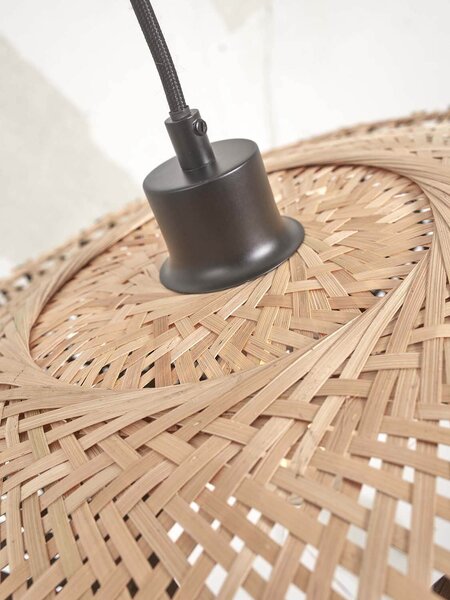 MUZZA Stropná visiaca lampa kalimantan l 87 cm čierna