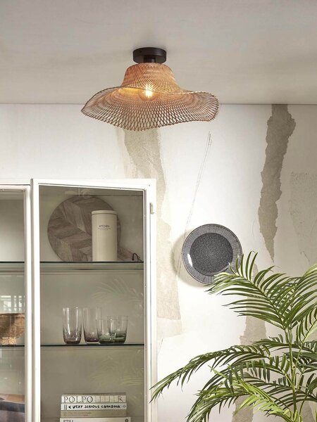 MUZZA Stropná lampa ibiza s prírodná