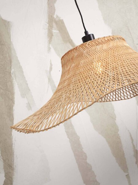 MUZZA Stropná visiaca lampa ibiza l 65 x 20 cm prírodná