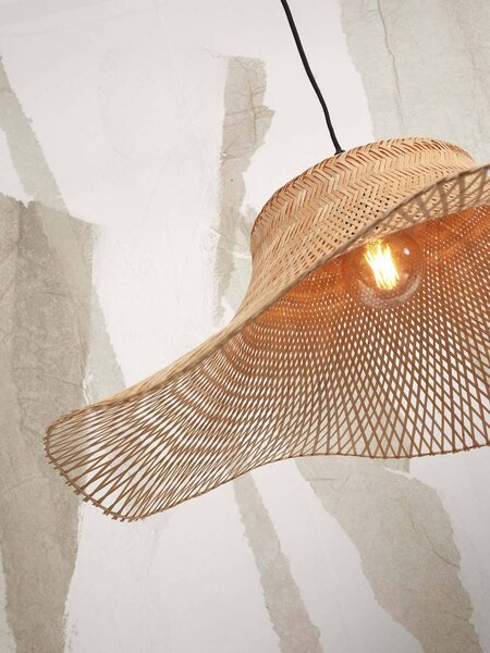 MUZZA Stropná visiaca lampa ibiza l 65 x 20 cm prírodná