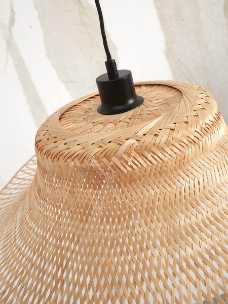 MUZZA Stropná visiaca lampa ibiza l 65 x 20 cm prírodná