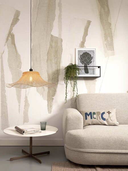 MUZZA Stropná visiaca lampa ibiza l 65 x 20 cm prírodná