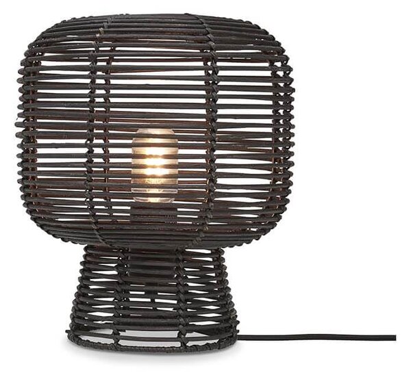 MUZZA Stolná lampa tanami 30 cm čierna