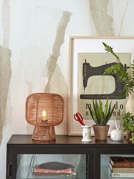 MUZZA Stolná lampa tanami 30 cm prírodná