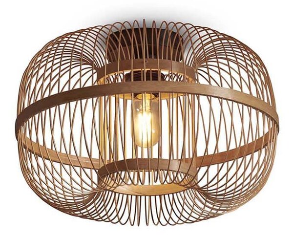 MUZZA Stropná lampa hokkaido 25 x 38 cm prírodná