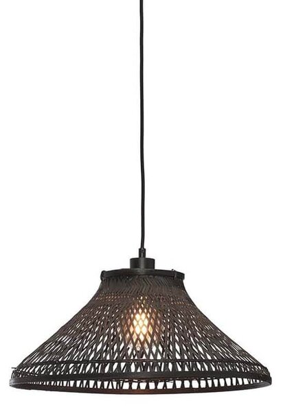 MUZZA Stropná visiaca lampa tahiti 45 x 20 cm čierna