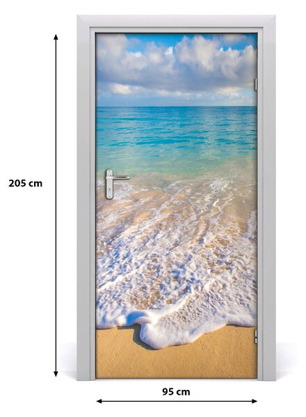 Fototapeta na dvere tropická pláž 95x205 cm