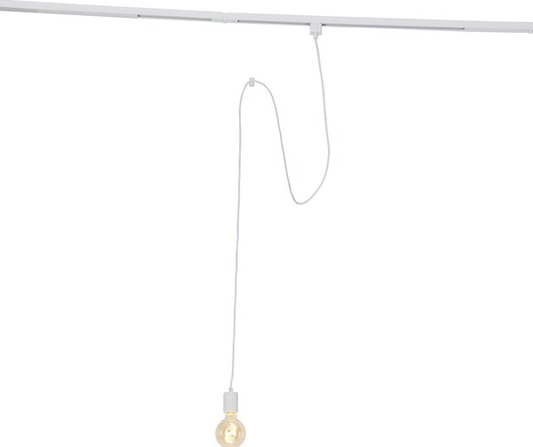 Závesná lampa biela pre koľajnicový systém 1-fázový - Iconic Cavalux