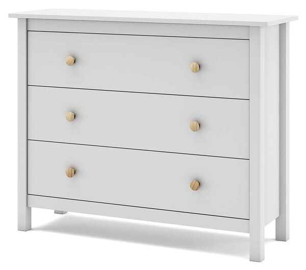 MUZZA Komoda xamia 100 x 80 cm biela