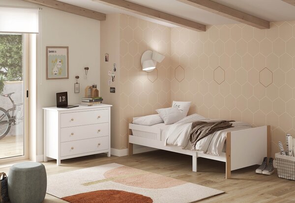MUZZA Komoda xamia 100 x 80 cm biela