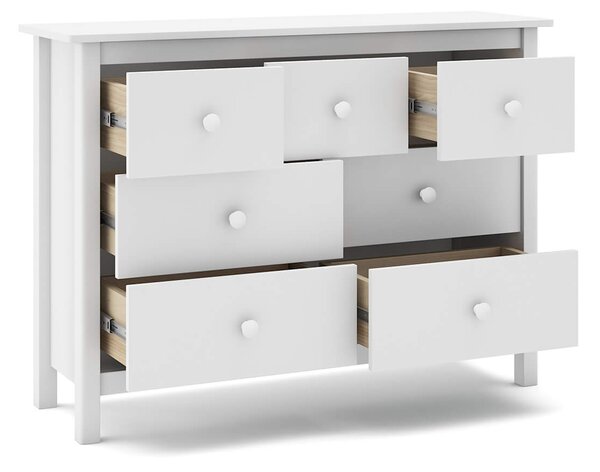 MUZZA Komoda xamia 110 x 80 cm biela