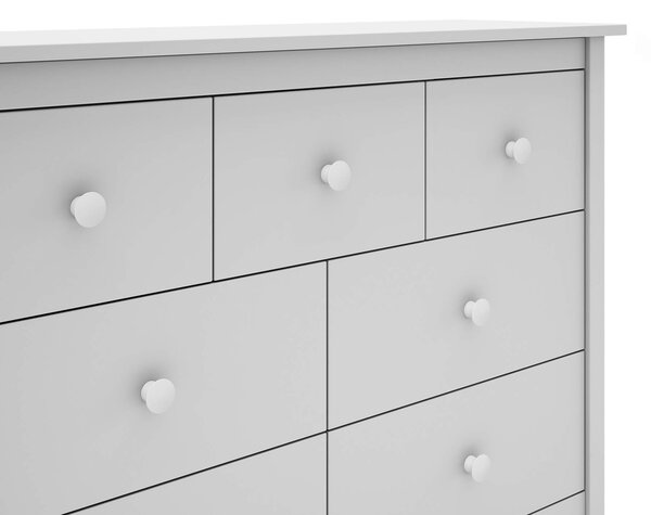 MUZZA Komoda xamia 110 x 80 cm biela
