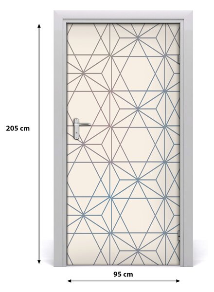 Fototapeta na dvere geometrické pozadie 95x205 cm