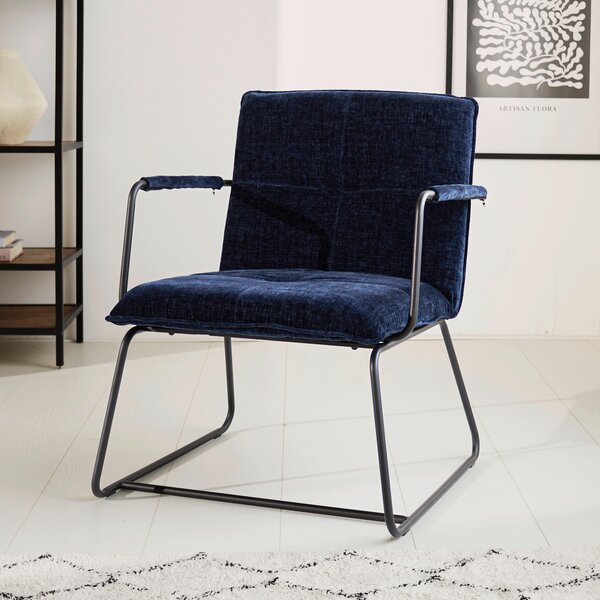 KRESLO, textil, modrá MID.YOU - Online Only jedálne, Online Only