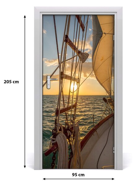 Fototapeta samolepiace na dvere jachta 95x205 cm