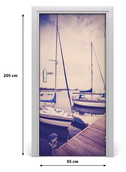 Fototapeta samolepiace na dvere jachty 95x205 cm