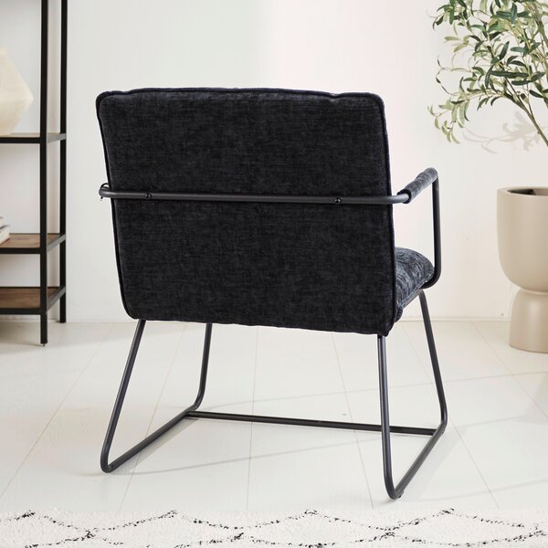 KRESLO, textil, čierna MID.YOU - Online Only jedálne, Online Only