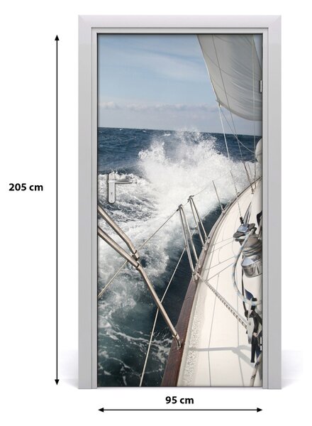Fototapeta samolepiace na dvere jachta 95x205 cm