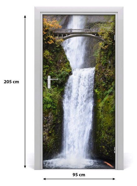 Fototapeta samolepiace na dvere vodopád Most 95x205 cm