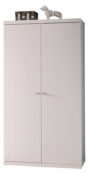 MUZZA Skriňa biron 110 x 204 cm biela