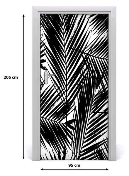 Samolepiace fototapety na dvere listy palmy 95x205 cm