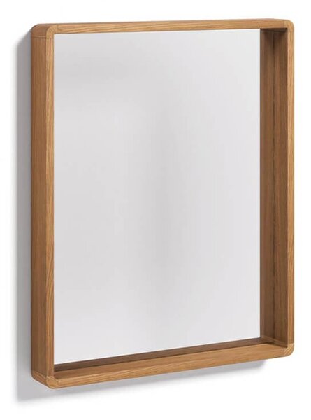 MUZZA Zrkadlo enivek 80 x 65 cm prírodné