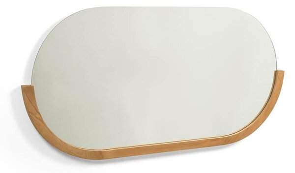 MUZZA Zrkadlo kiaro 90 x 55 cm prírodné