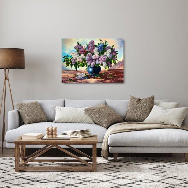Sklenený obraz - Kytica orgovánu (70x50 cm)