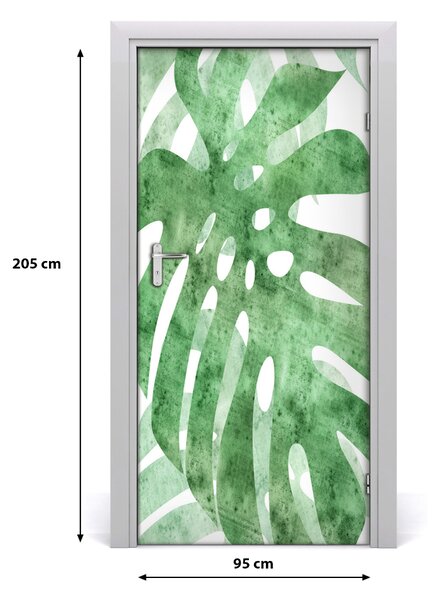 Samolepiace fototapety na dvere Monstera 95x205 cm