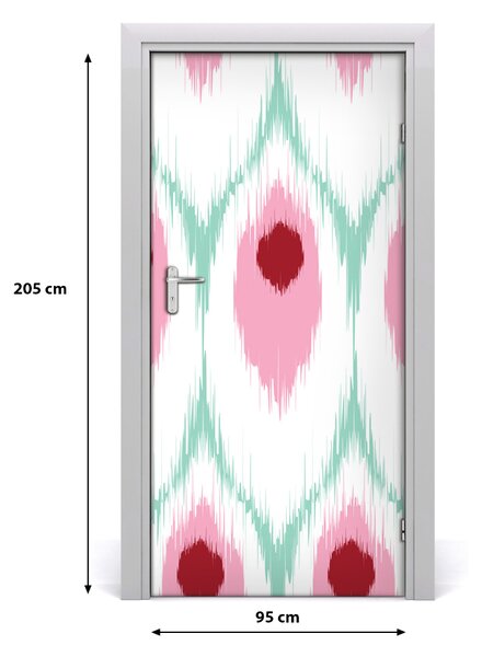 Fototapeta na dvere pávie vzor 95x205 cm